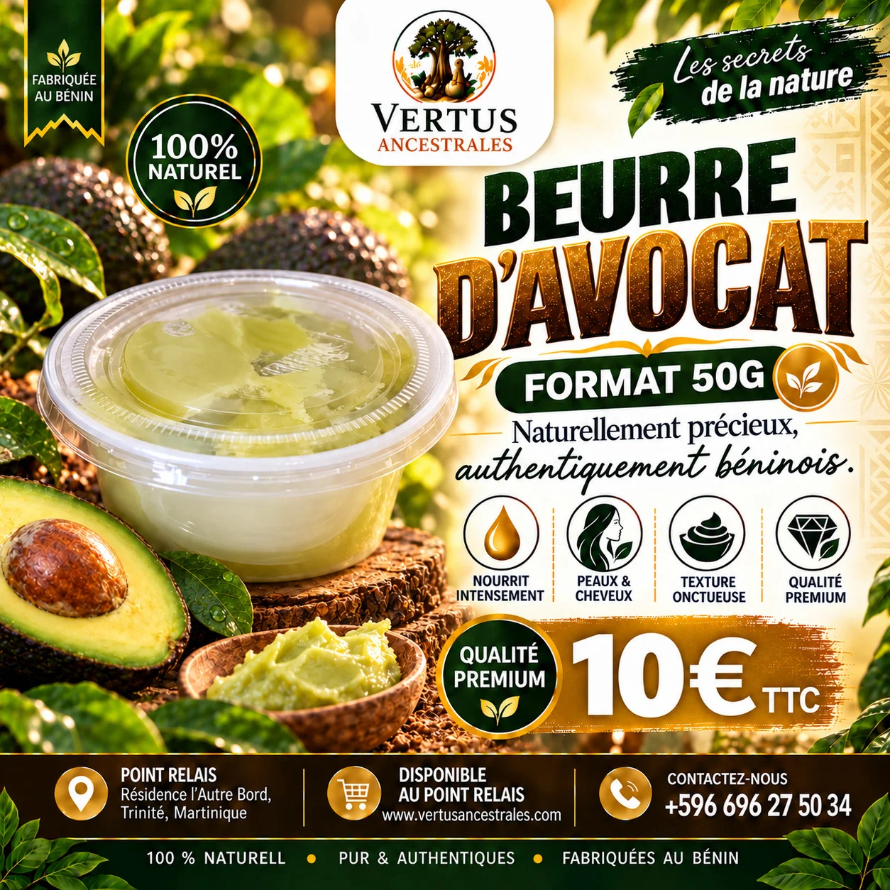 Beurre d'avocat 50g